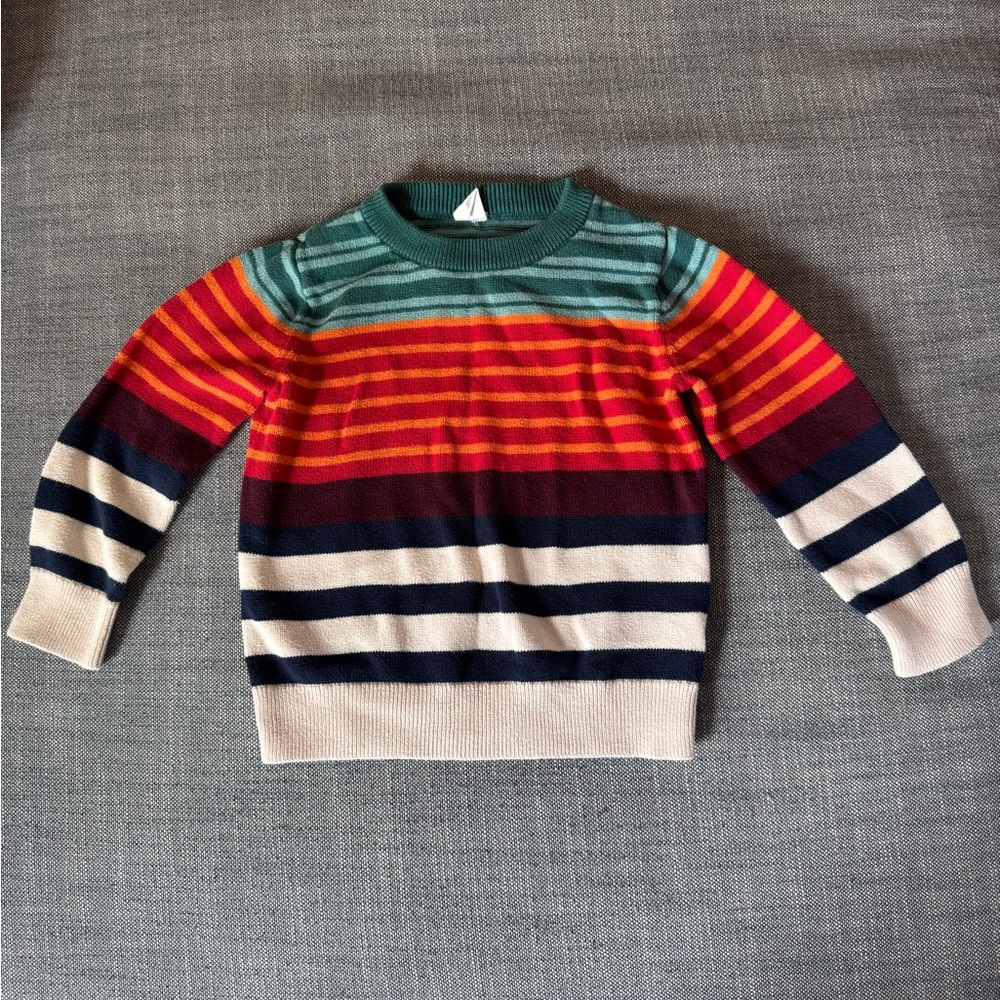 3T Gap kids Colorful Striped Crewneck Sweater - 100% cotton